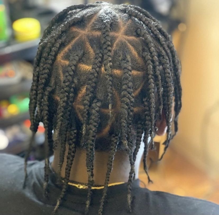 Men Single braids Style